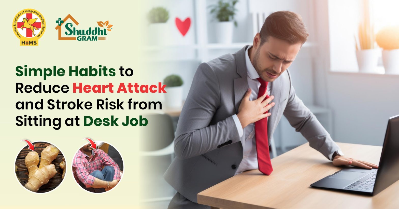 Simple Habits to Reduce Heart Attack and Stroke Risk from Sitting at Desk Job